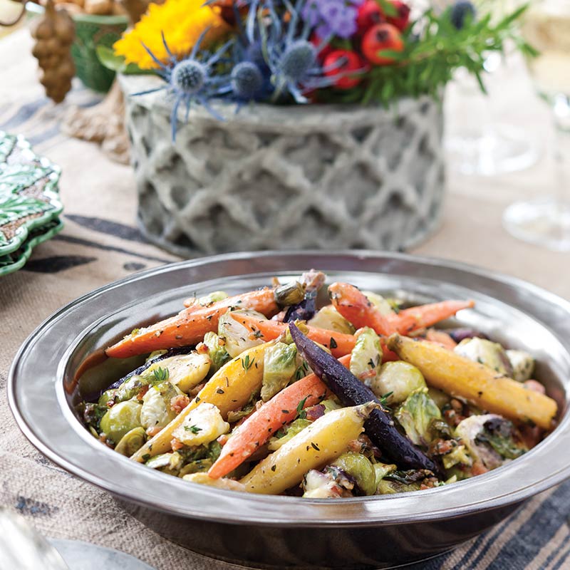 Roasted Brussels Sprouts & Carrots