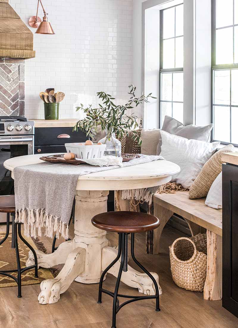 country style breakfast nook
