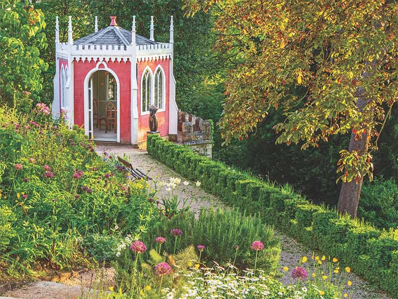 A Belvedere in the garden.