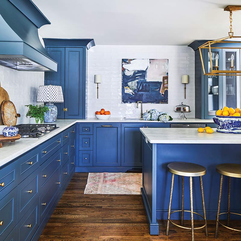 Bold-Colored Kitchens